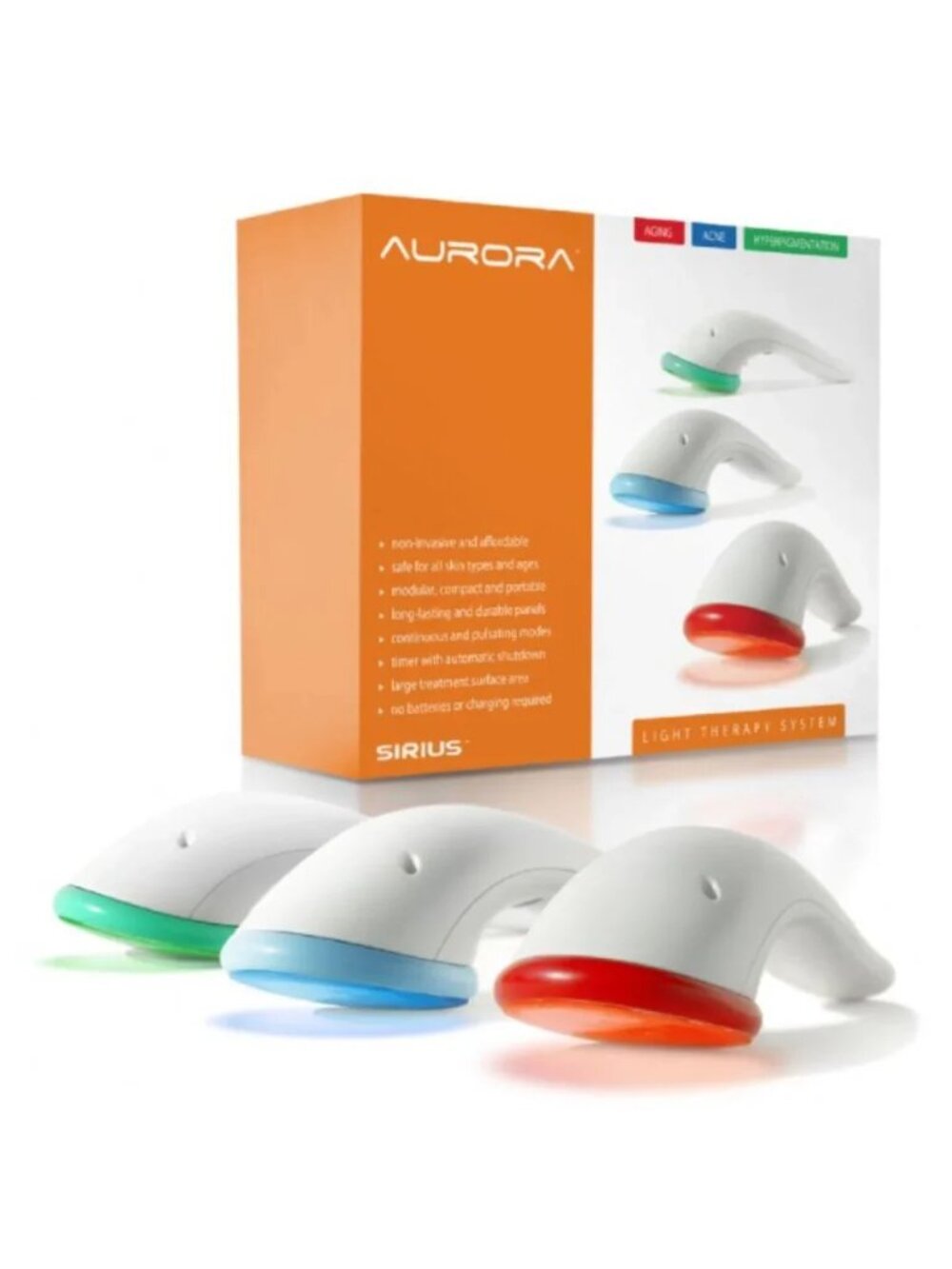 Sirius Aurora LED Light Therapy Handheld System Acne Wrinkles SFX